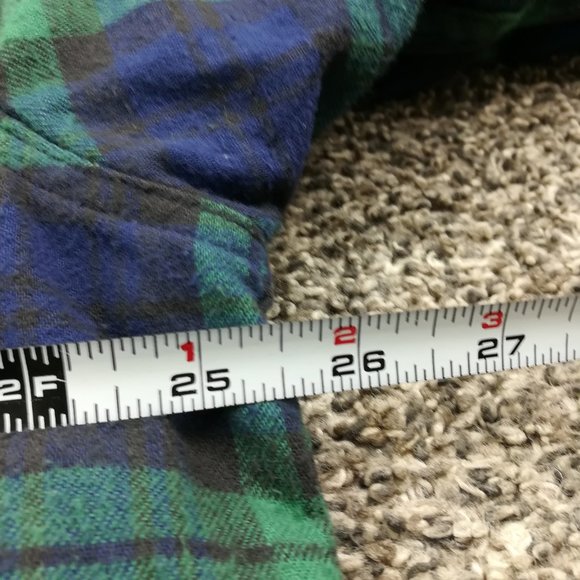 VTG LL Bean Jacket Thinsulate Flannel Quilted Blackwatch Plaid Mens Large Tall - Picture 7 of 9